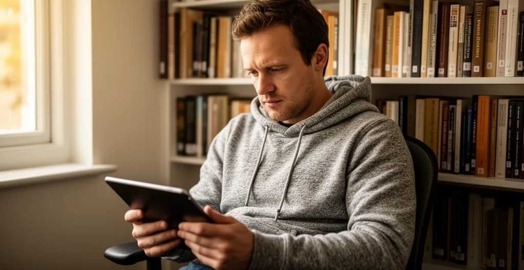 Person reviewing online pharmacy FAQ section before ordering